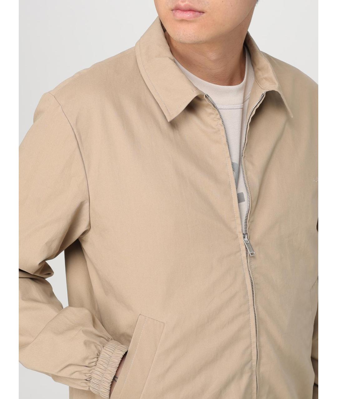 A.P.C. Бежевая хлопковая куртка, фото 5