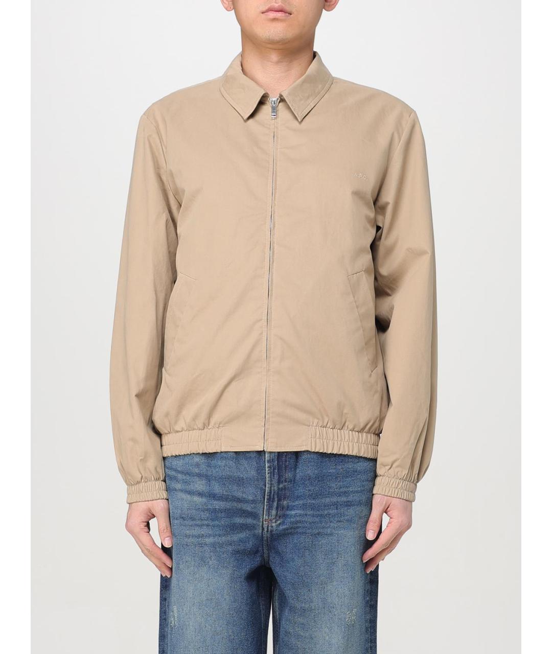 A.P.C. Бежевая хлопковая куртка, фото 6