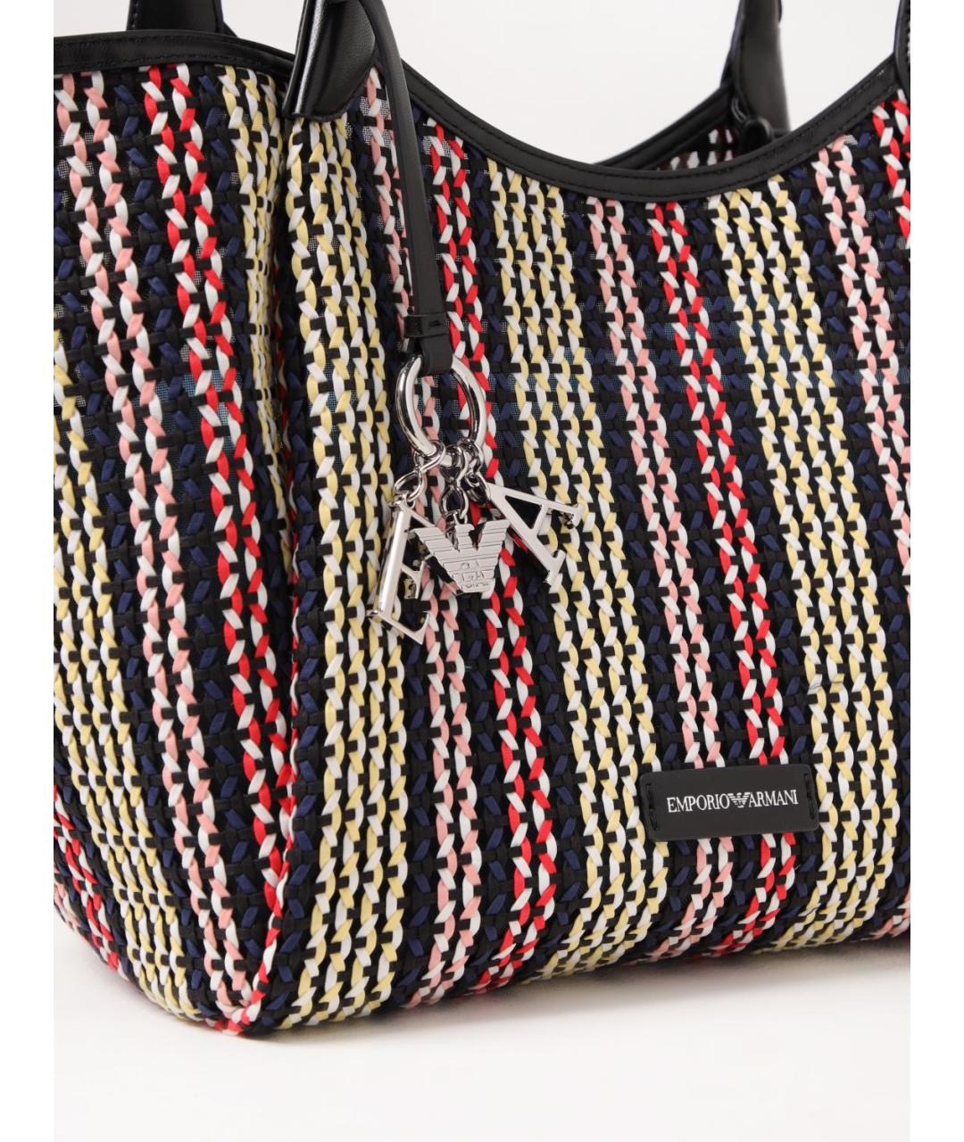 EMPORIO ARMANI Мульти пелетеная сумка тоут, фото 3