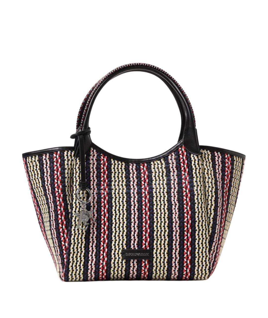 EMPORIO ARMANI Мульти пелетеная сумка тоут, фото 1