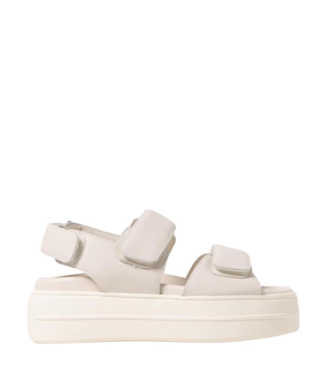 HOGAN Белые кожаные сандалии, фото 1
