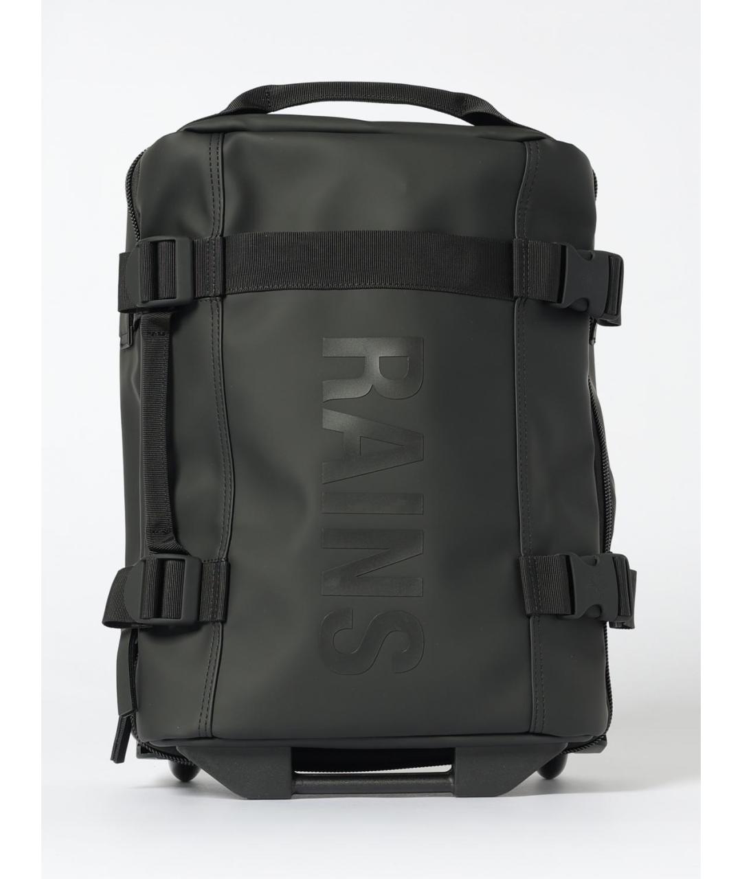 RAINS Черный синтетический чемодан, фото 5