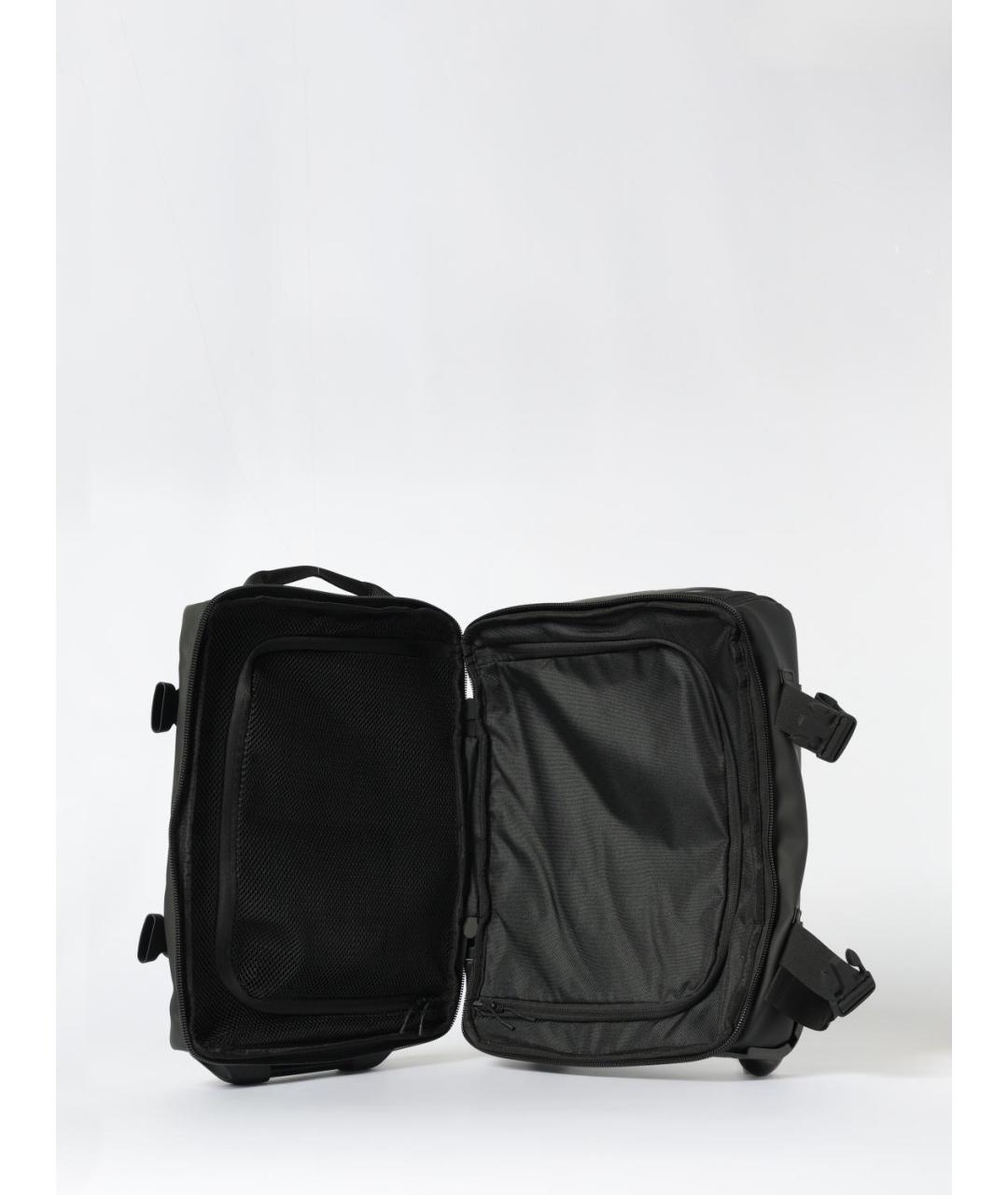 RAINS Черный синтетический чемодан, фото 4