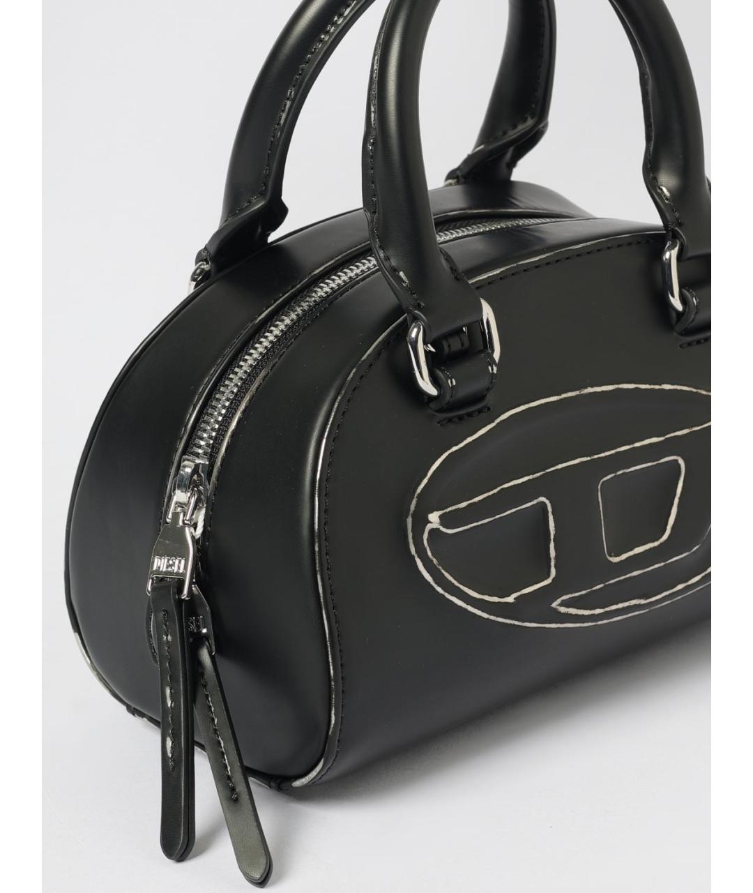 DIESEL Черная сумка тоут из искусственной кожи, фото 3