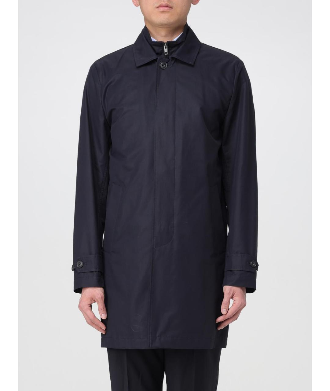 FAY Синее хлопковое пальто, фото 5