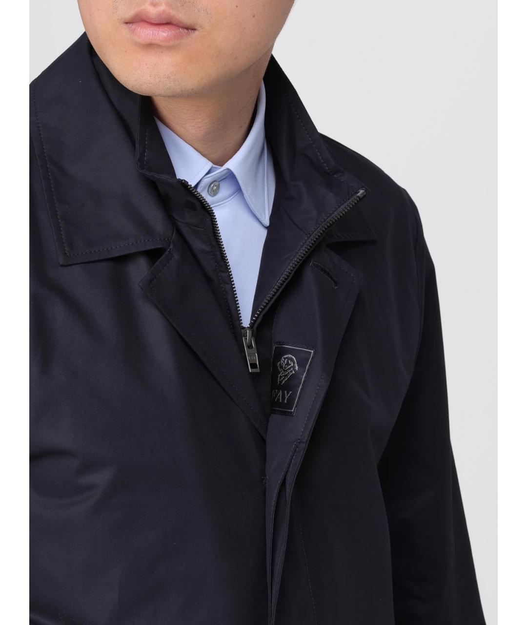 FAY Синее хлопковое пальто, фото 4