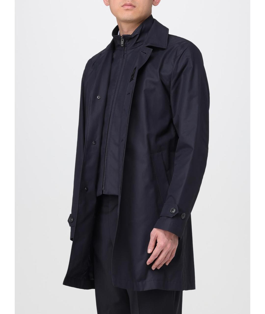 FAY Синее хлопковое пальто, фото 3