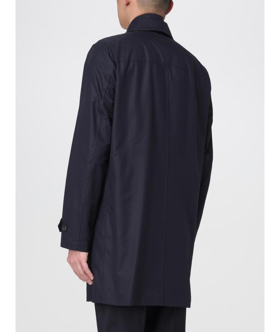 FAY Синее хлопковое пальто, фото 2