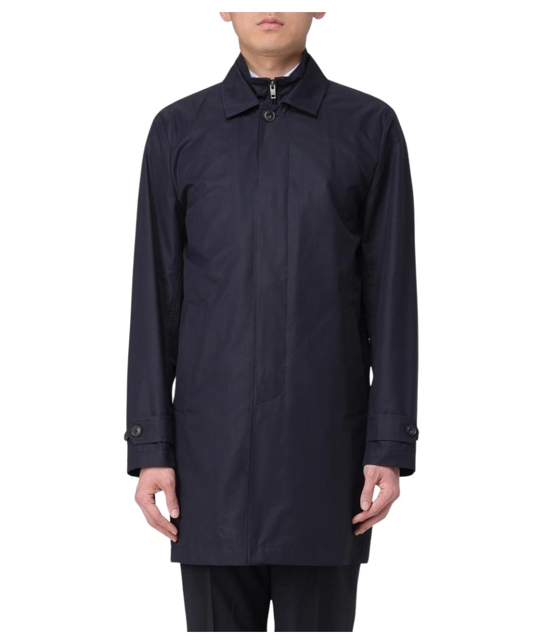 FAY Синее хлопковое пальто, фото 1