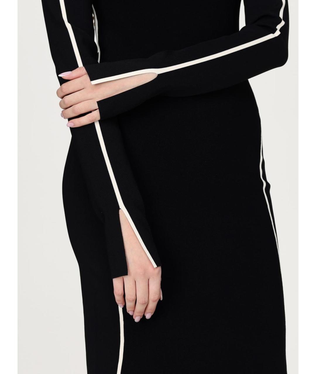 SPORTMAX Черное полиамидовое повседневное платье, фото 4