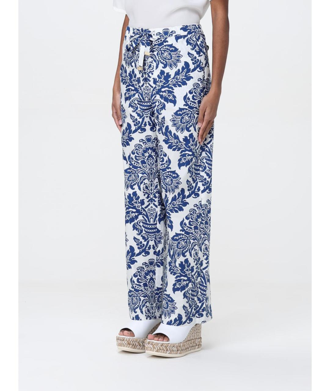 'S MAX MARA Мульти хлопковые прямые брюки, фото 4