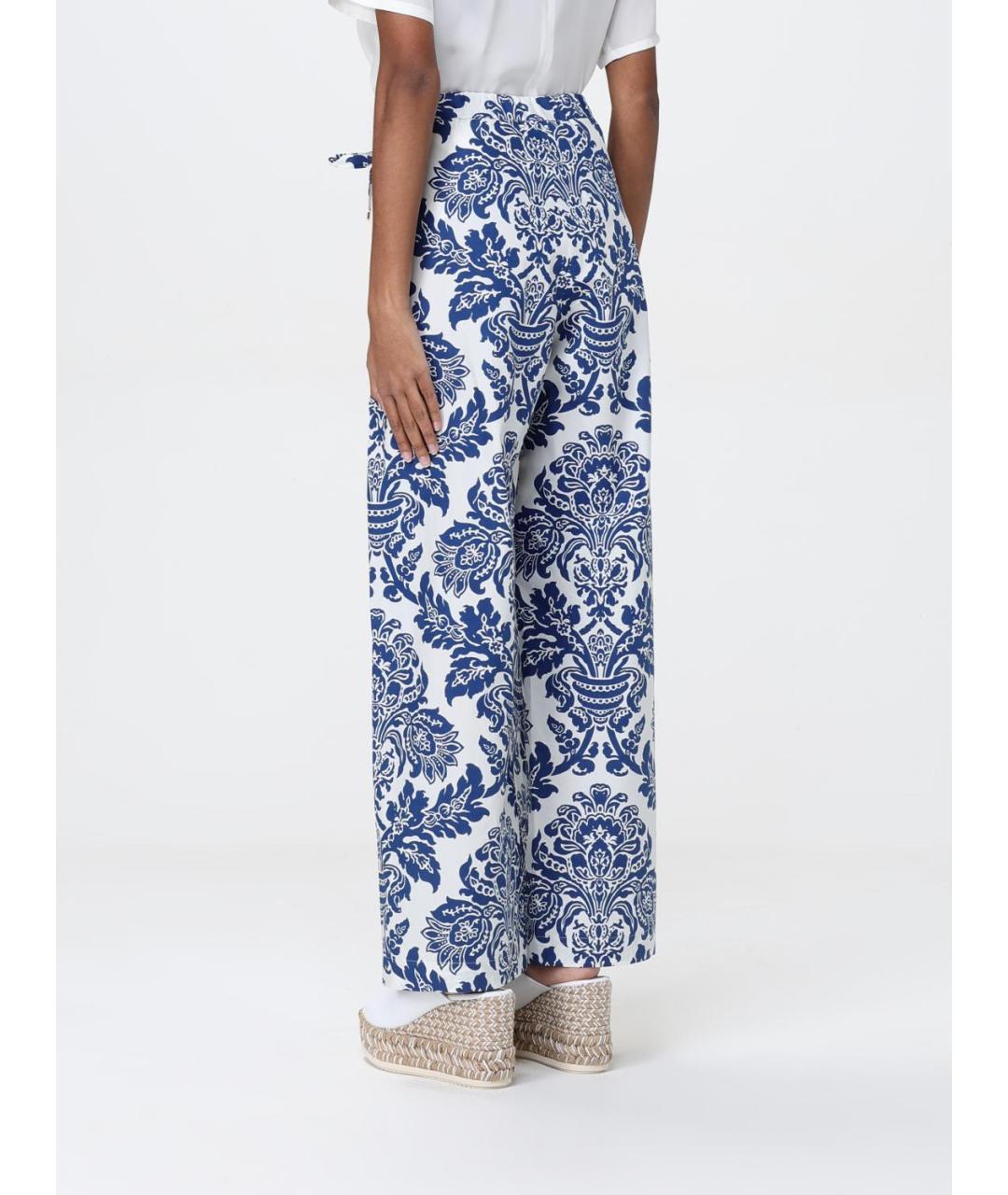 'S MAX MARA Мульти хлопковые прямые брюки, фото 3