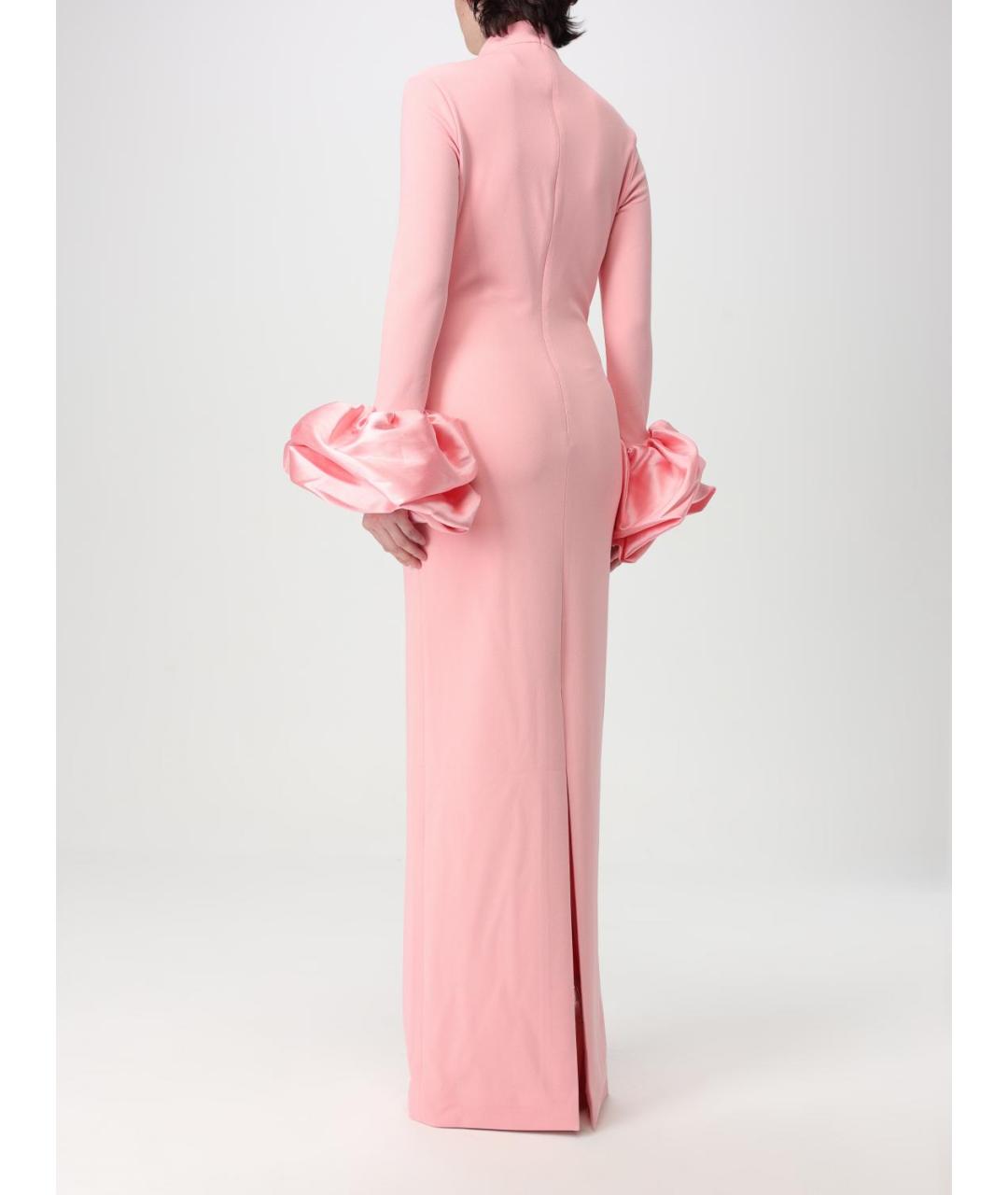 SOLACE LONDON Розовое полиэстеровое вечернее платье, фото 3