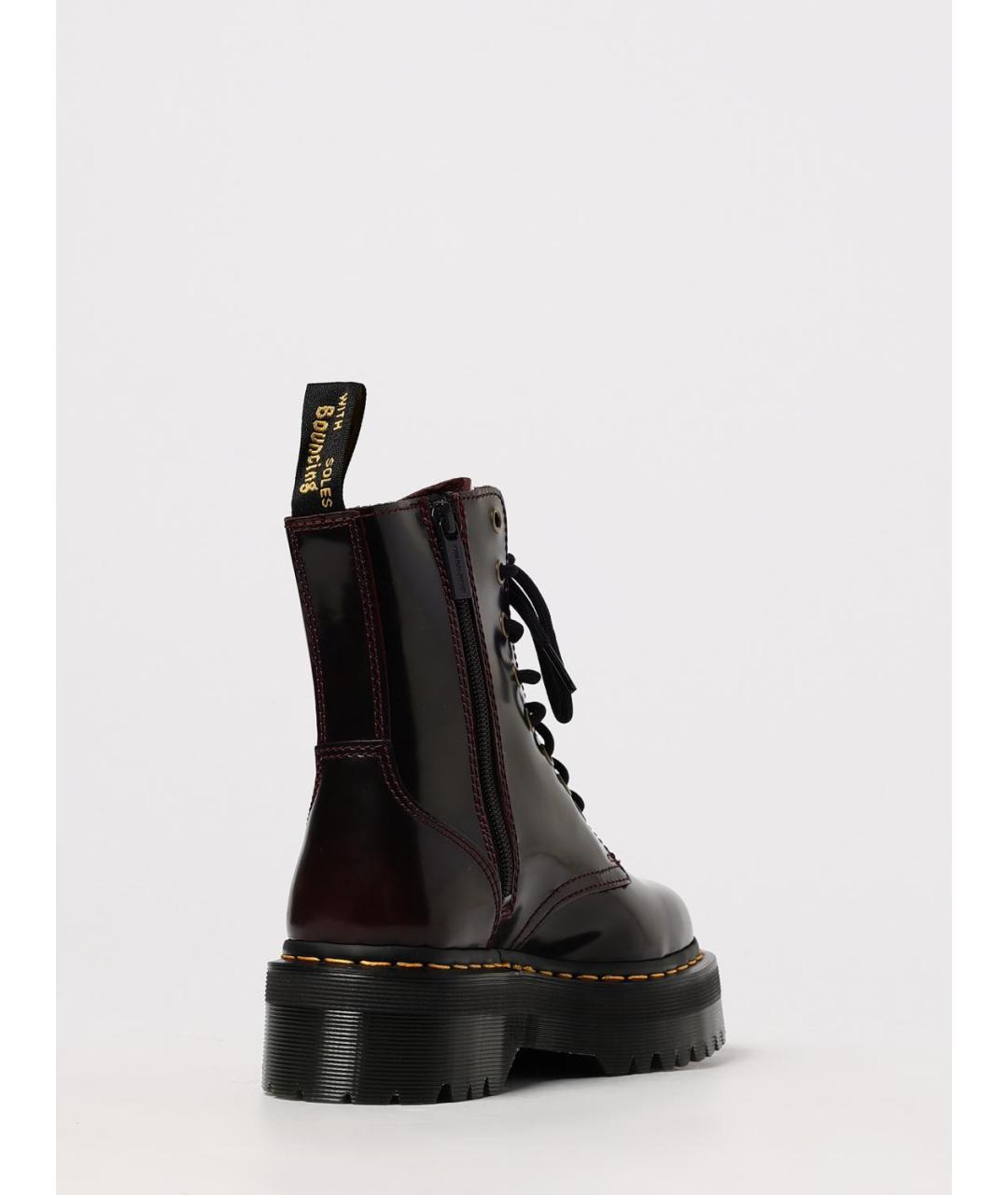 DR. MARTENS Бордовые кожаные ботинки, фото 3