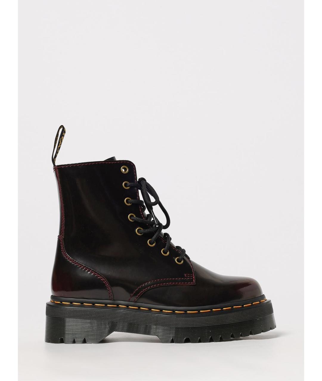 DR. MARTENS Бордовые кожаные ботинки, фото 5