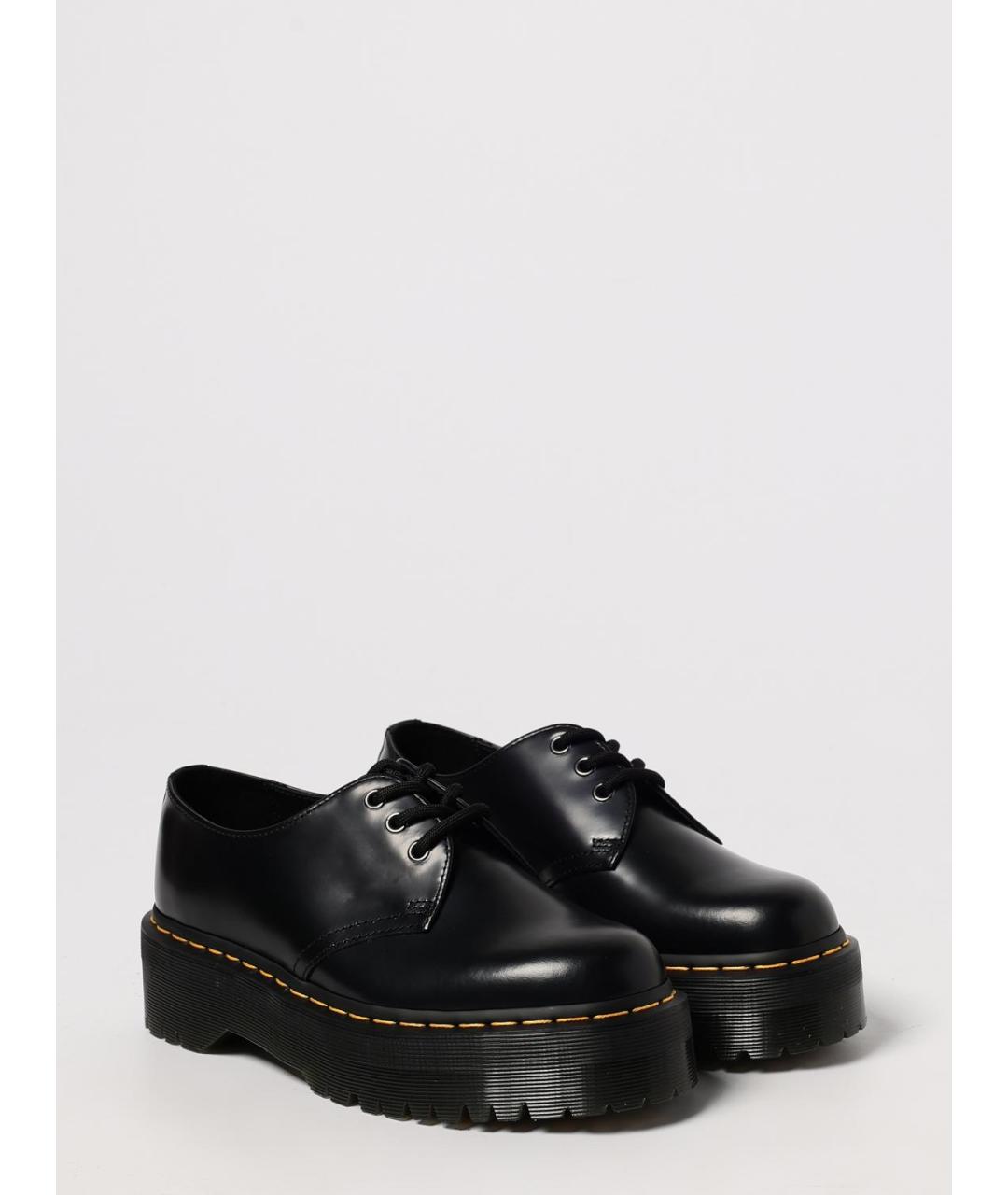 DR. MARTENS Черные кожаные ботинки, фото 2