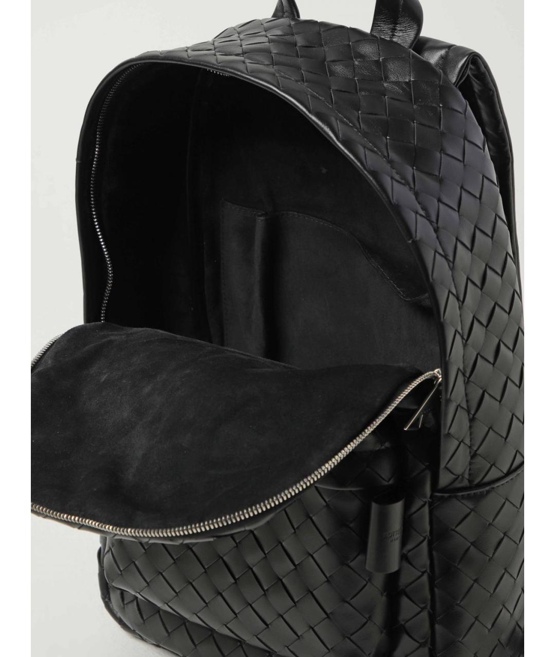BOTTEGA VENETA Черный кожаный рюкзак, фото 5