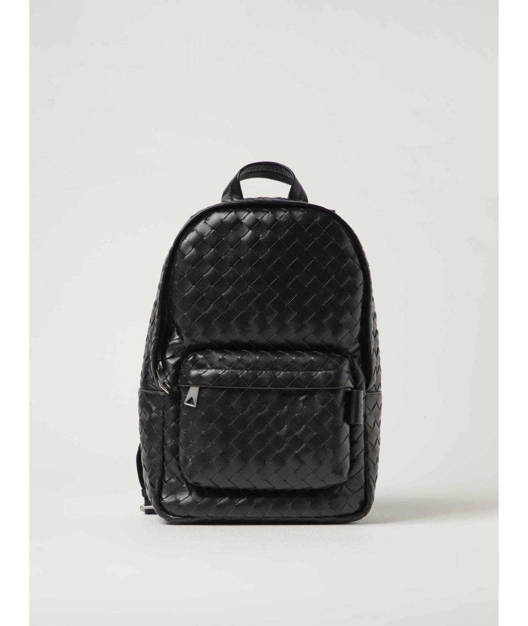 BOTTEGA VENETA Черный кожаный рюкзак, фото 6