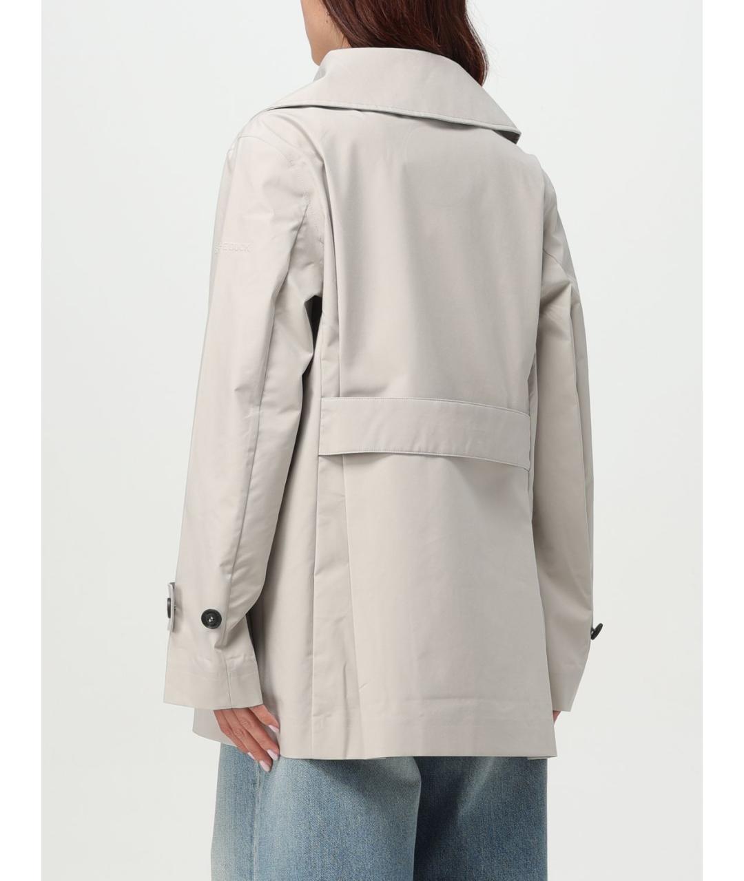 SAVE THE DUCK Бежевое полиэстеровое пальто, фото 2