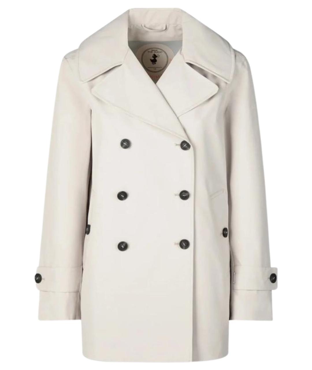 SAVE THE DUCK Бежевое полиэстеровое пальто, фото 1