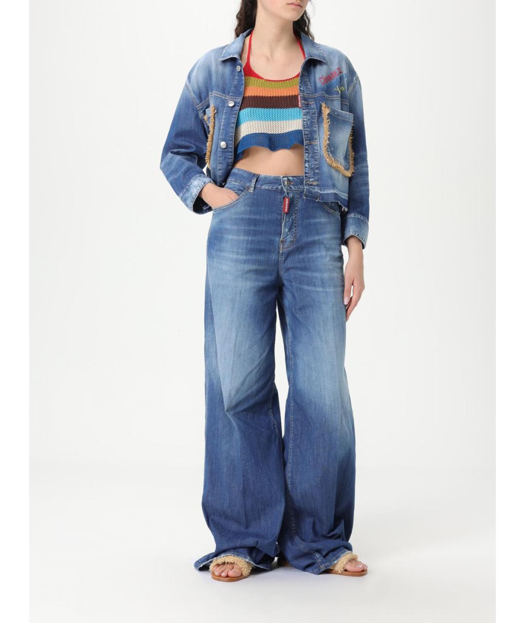 DSQUARED2 Синяя деним куртка, фото 3