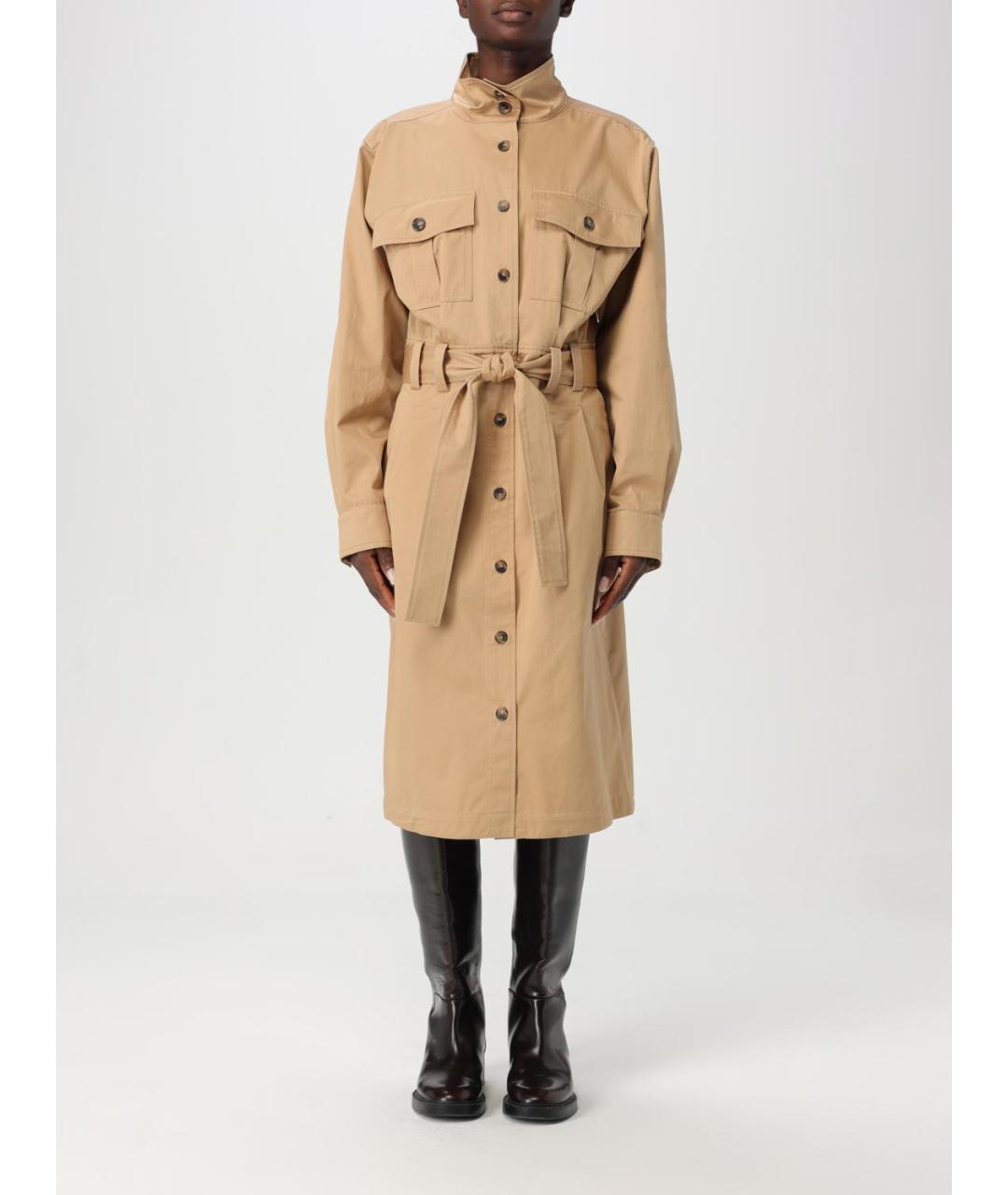 A.P.C. Бежевое хлопковое повседневное платье, фото 2