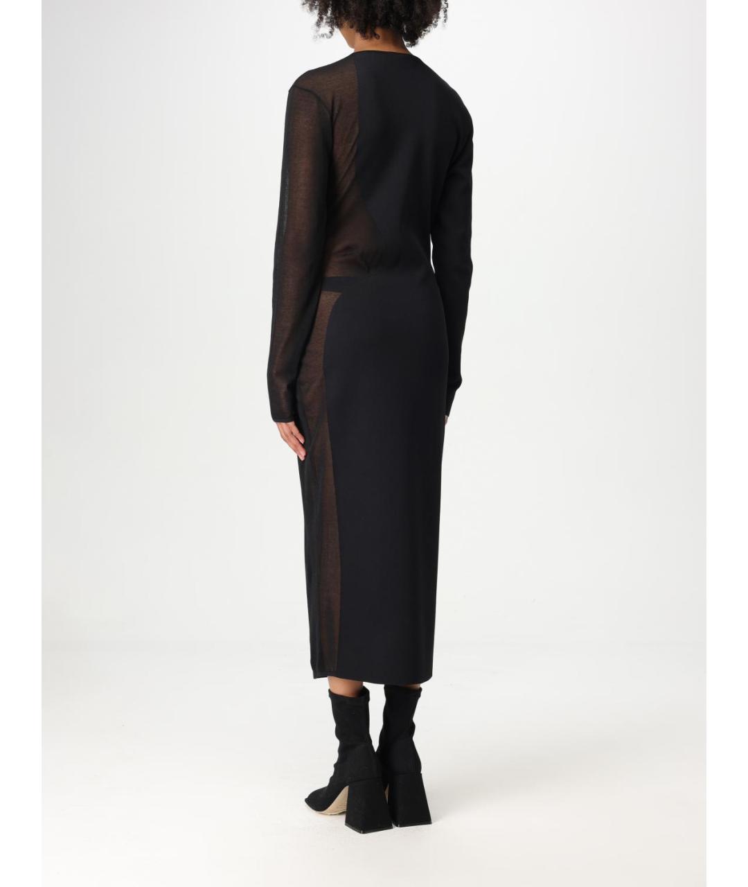 STELLA MCCARTNEY Черное вискозное повседневное платье, фото 2