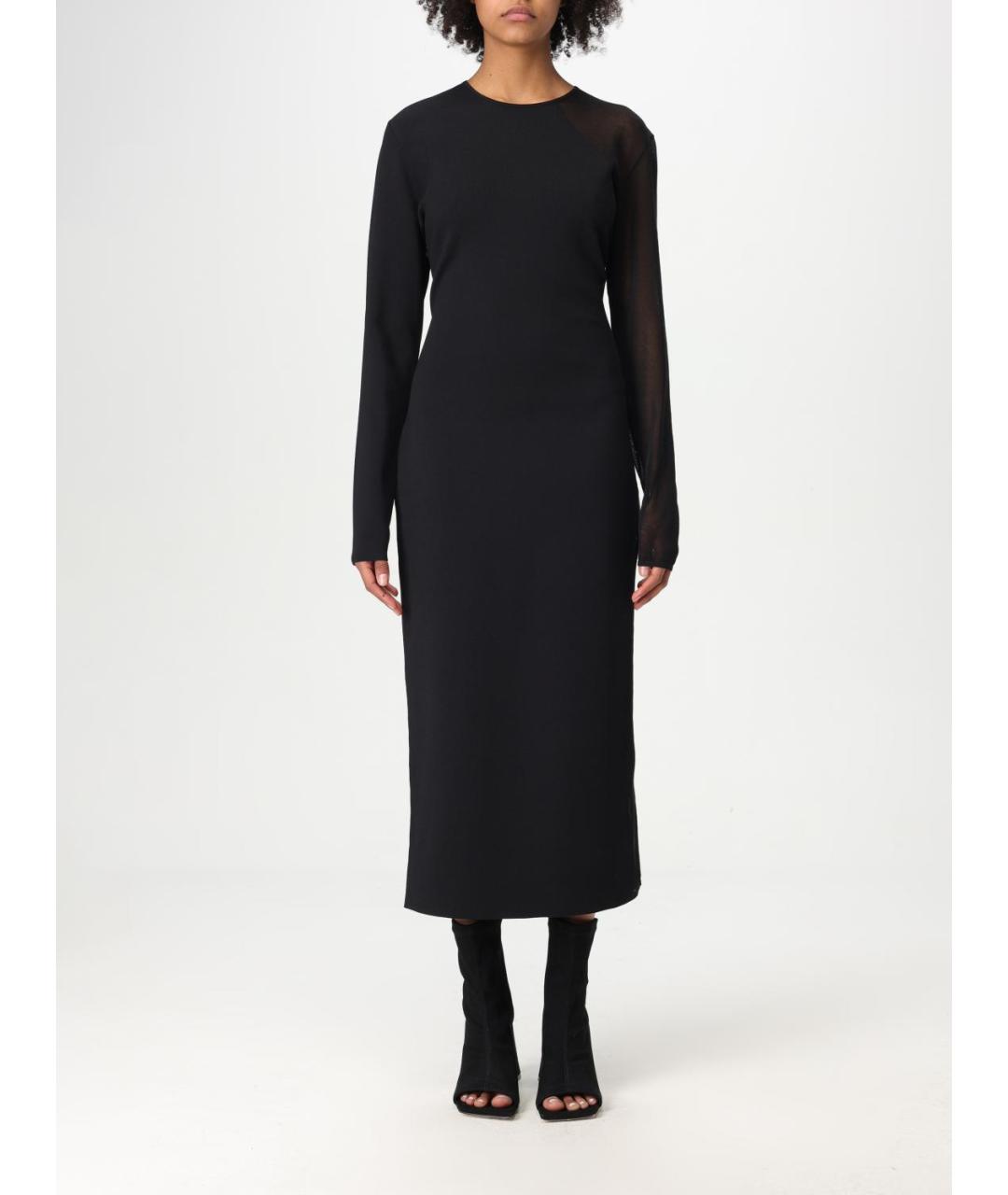 STELLA MCCARTNEY Черное вискозное повседневное платье, фото 5