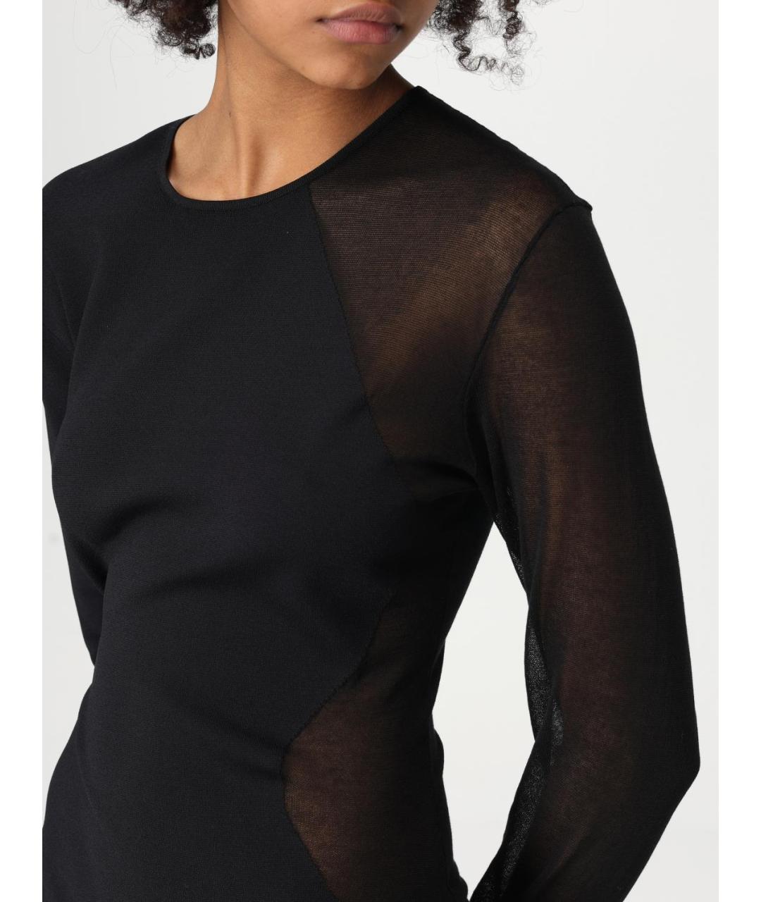 STELLA MCCARTNEY Черное вискозное повседневное платье, фото 4