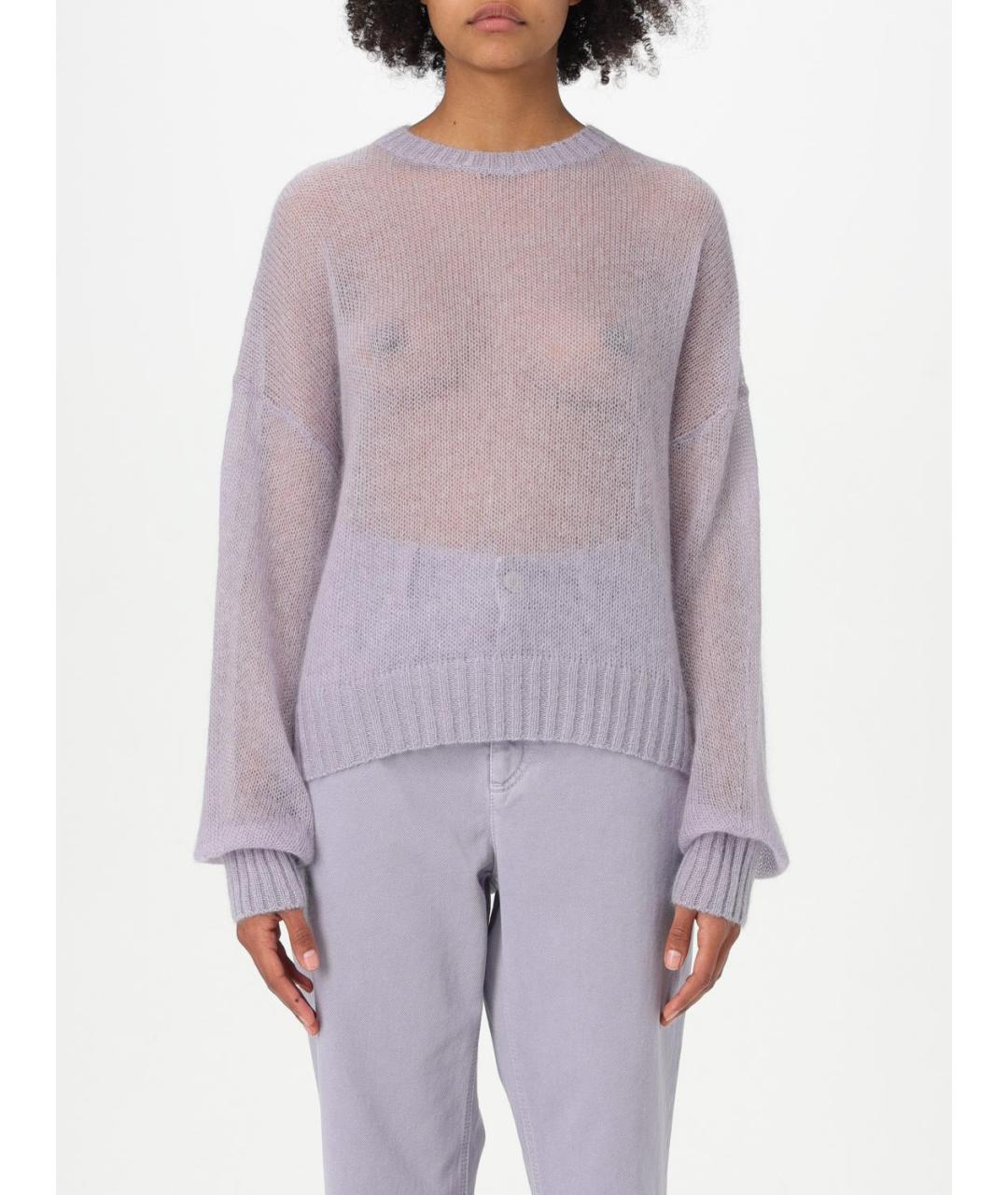 BRUNELLO CUCINELLI Фиолетовый шерстяной джемпер / свитер, фото 2