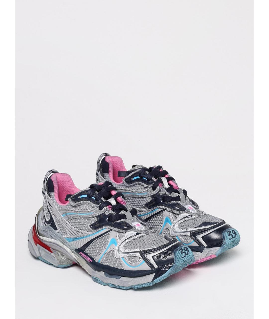 BALENCIAGA Серые текстильные кроссовки, фото 2