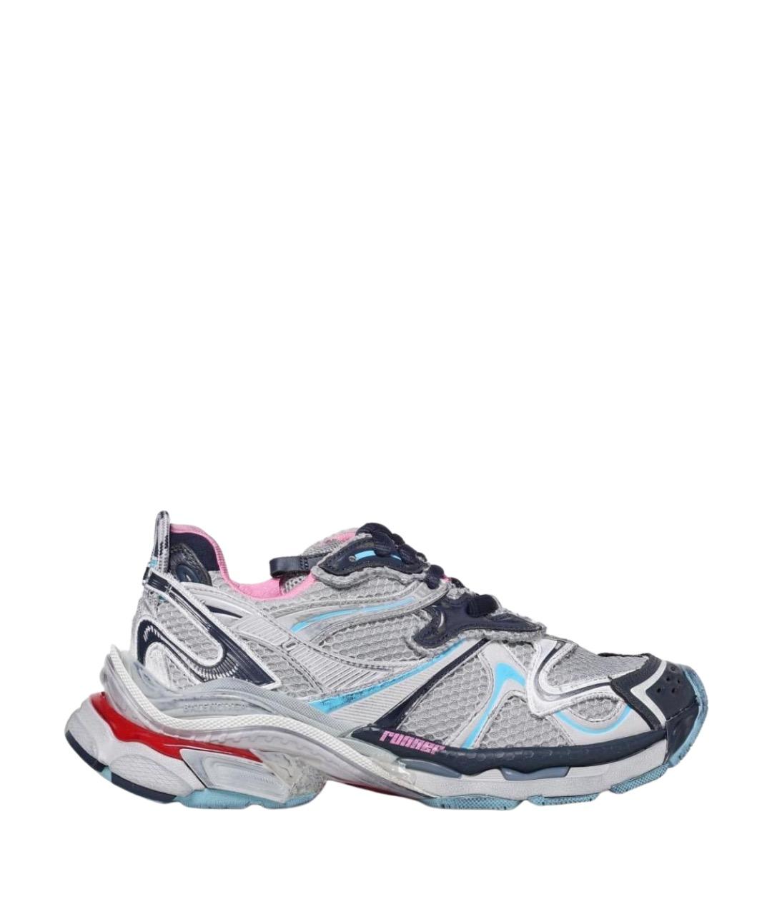 BALENCIAGA Серые текстильные кроссовки, фото 1