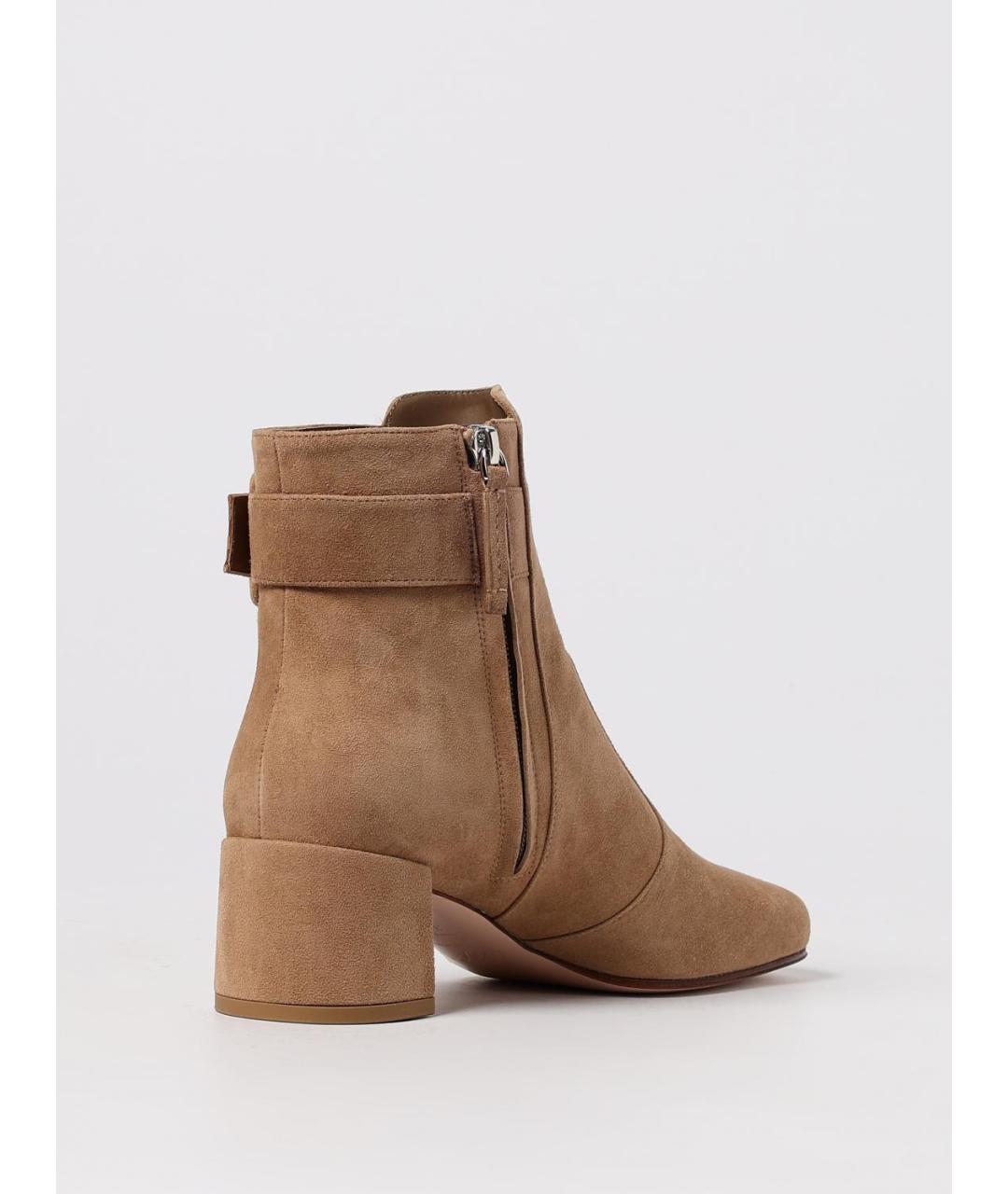 ROGER VIVIER Коричневые кожаные ботильоны, фото 3