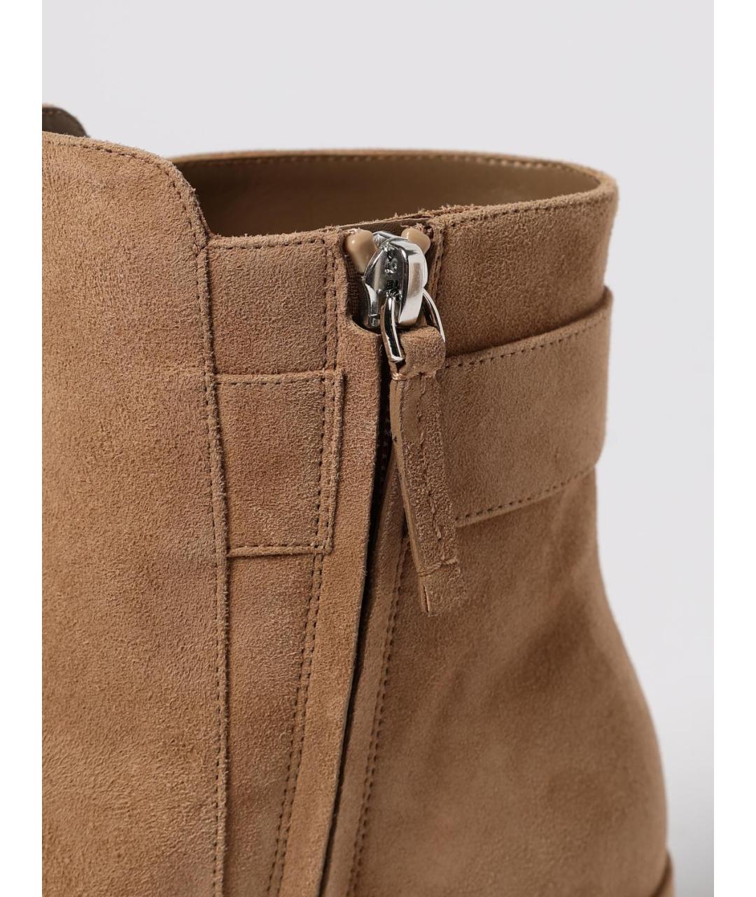 ROGER VIVIER Коричневые кожаные ботильоны, фото 4