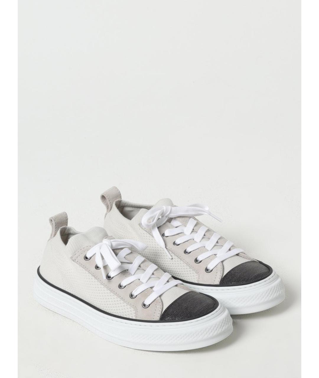 BRUNELLO CUCINELLI Мульти текстильные кеды, фото 2