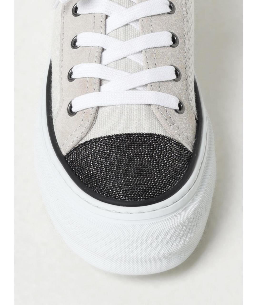 BRUNELLO CUCINELLI Мульти текстильные кеды, фото 4