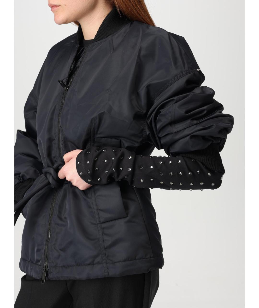 SPORTMAX Черная полиамидовая куртка, фото 5