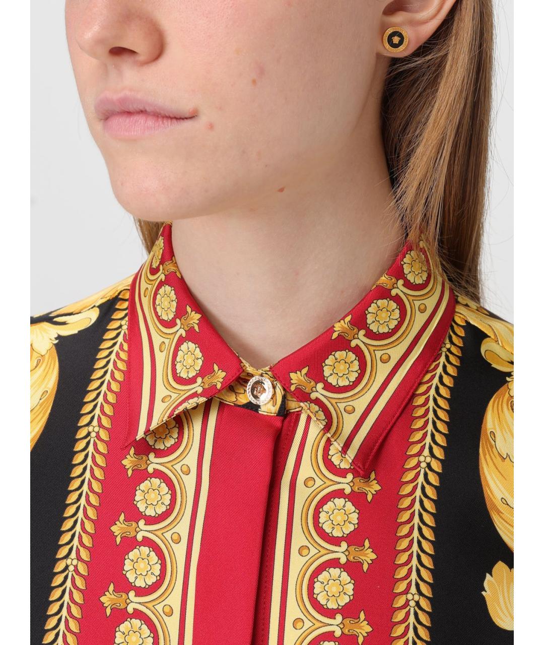 VERSACE Золотые металлические серьги, фото 2