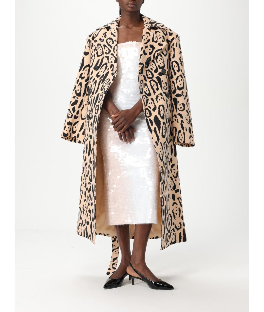 SPORTMAX Белое полиамидовое коктейльное платье, фото 2