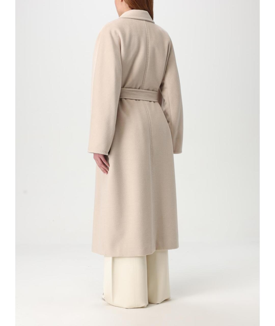 MAX MARA Бежевое шерстяное пальто, фото 4