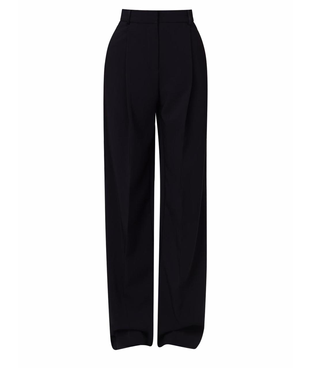 ELISABETTA FRANCHI Черные прямые брюки, фото 1