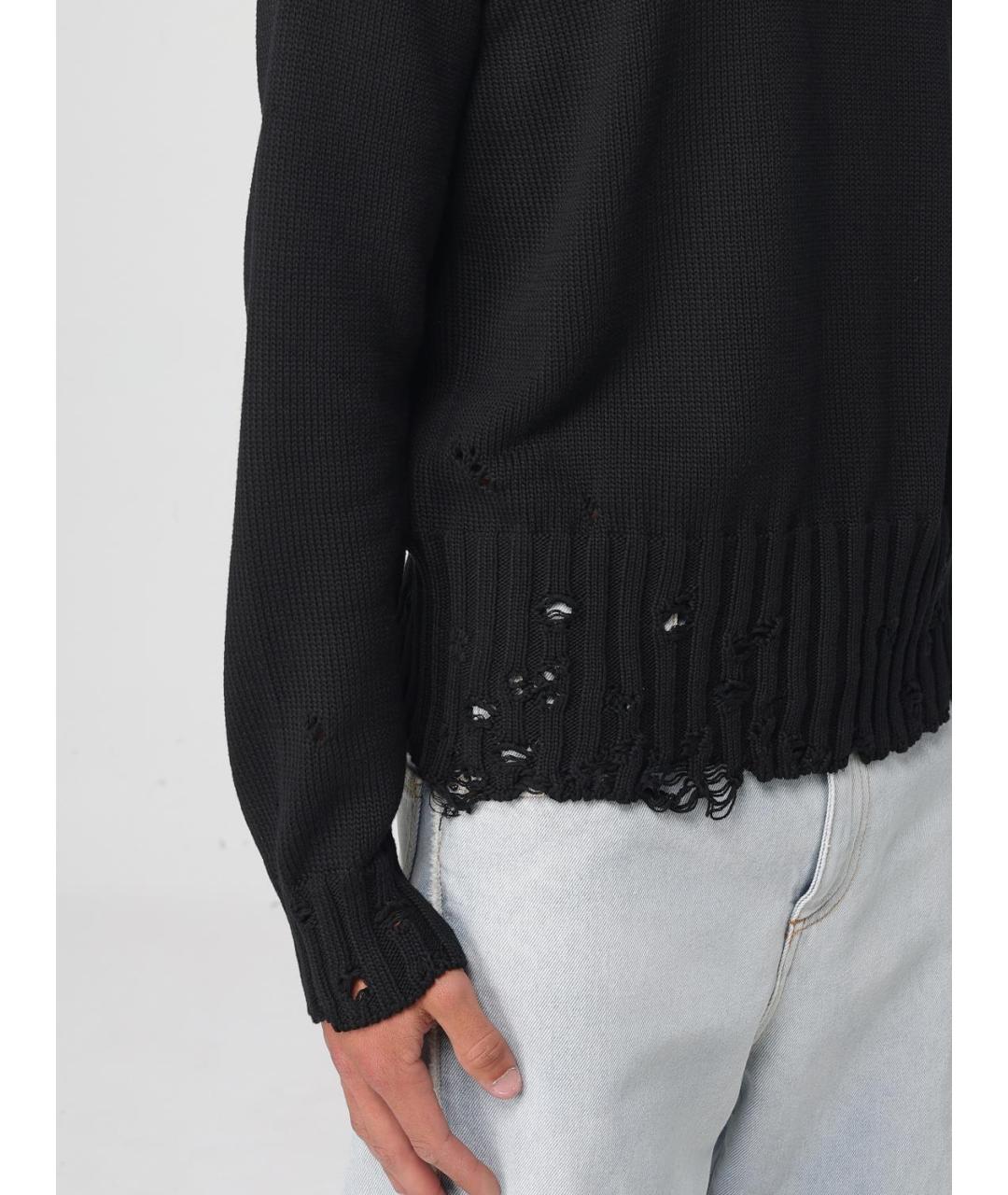 MARNI Черный хлопковый джемпер / свитер, фото 5