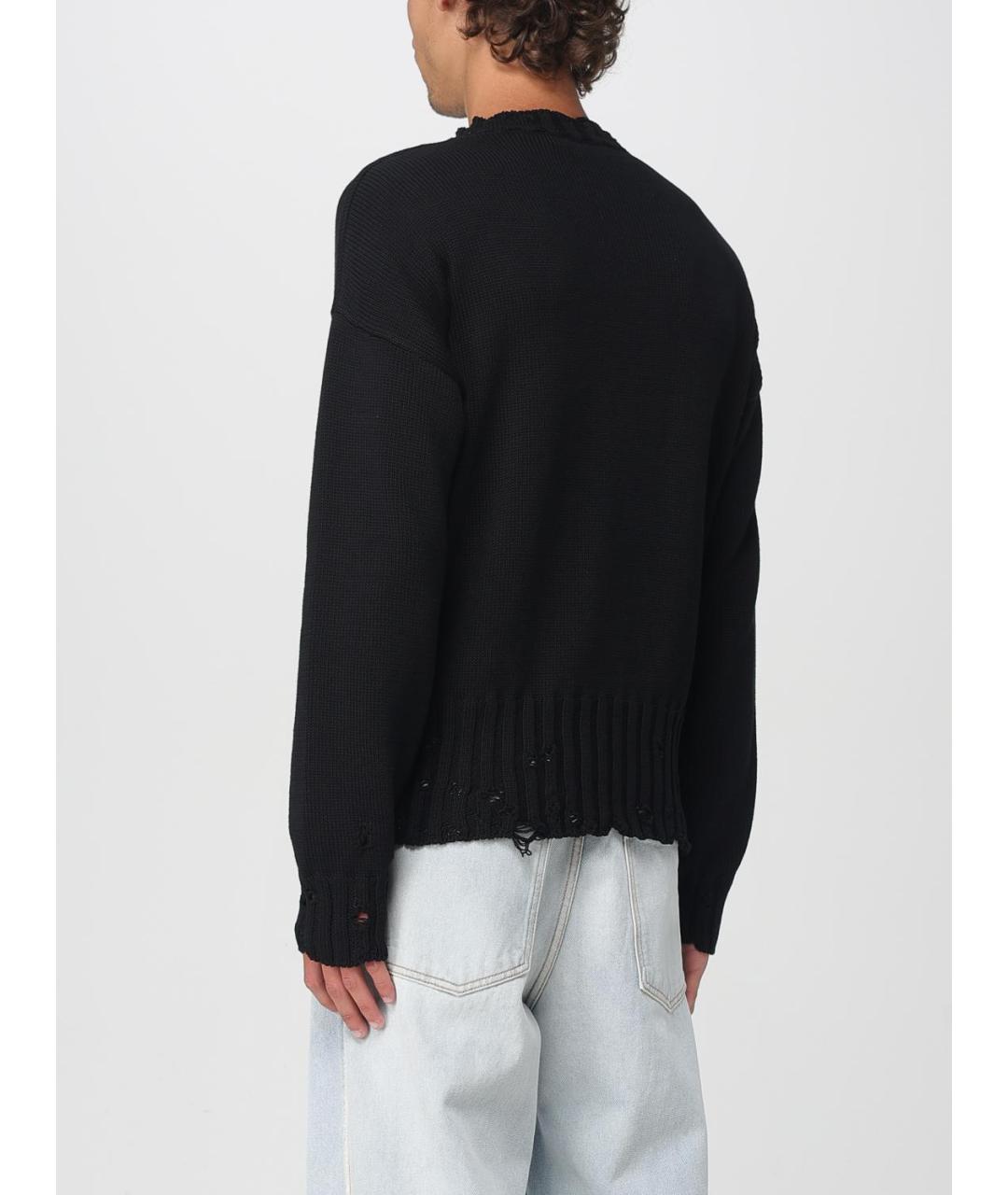 MARNI Черный хлопковый джемпер / свитер, фото 3