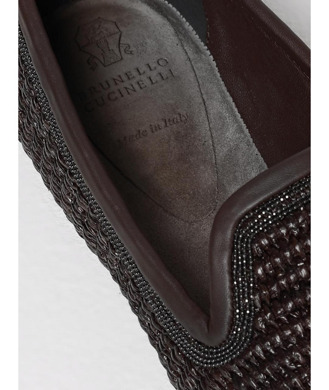 BRUNELLO CUCINELLI Коричневые лоферы, фото 4
