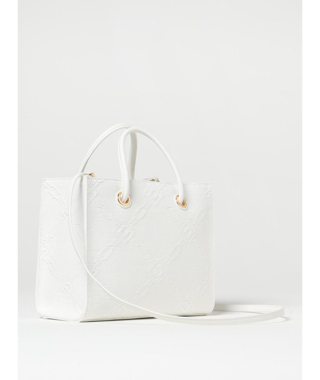 ELISABETTA FRANCHI Белая сумка тоут из искусственной кожи, фото 2