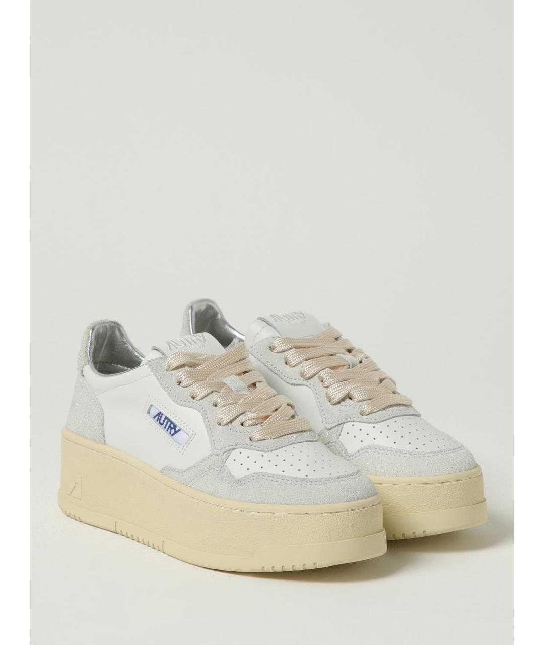 AUTRY Белые кожаные кроссовки, фото 2