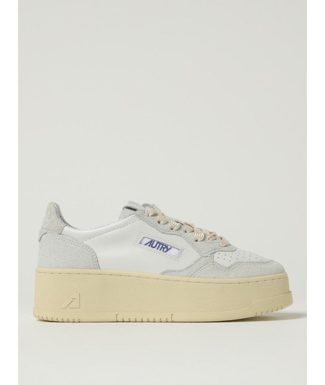 AUTRY Белые кожаные кроссовки, фото 5