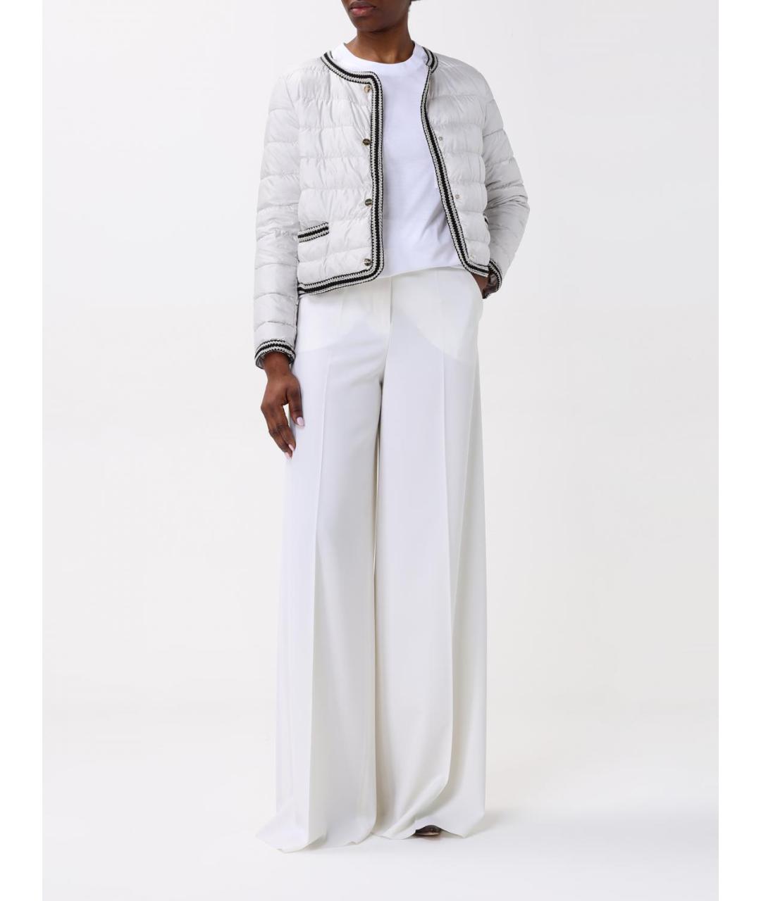 MAX MARA Белая хлопковая футболка, фото 3