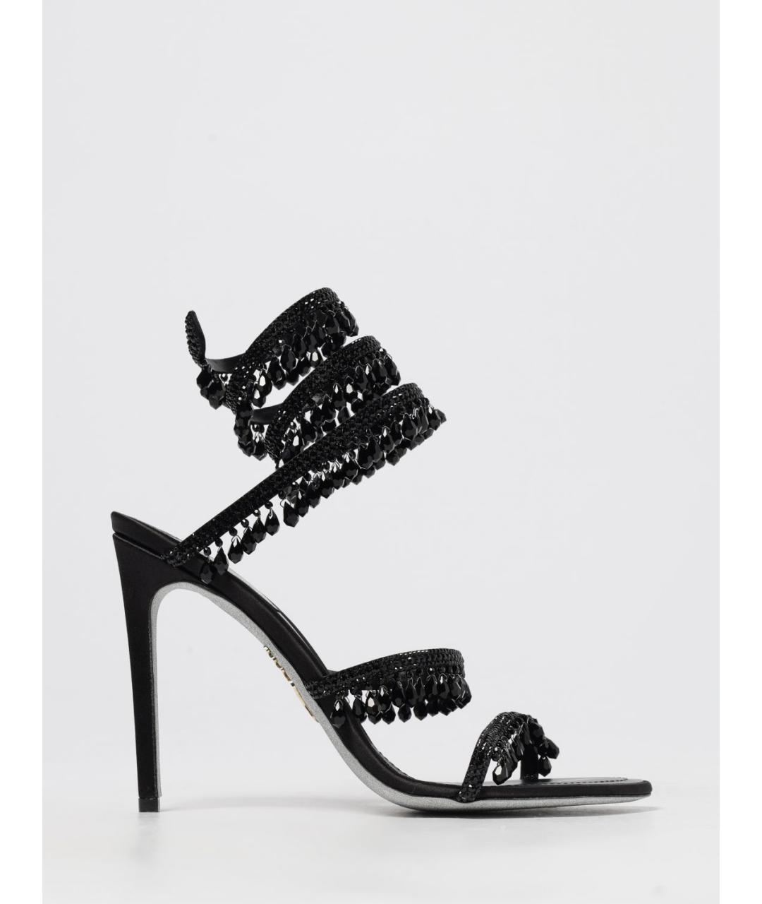 RENE CAOVILLA Черные босоножки, фото 5