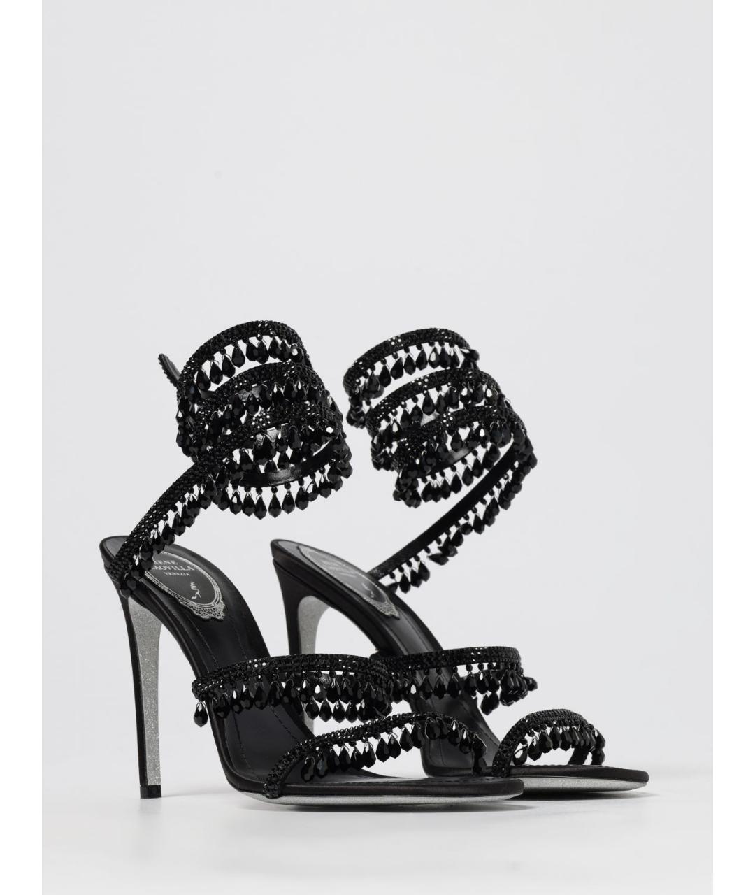 RENE CAOVILLA Черные босоножки, фото 2